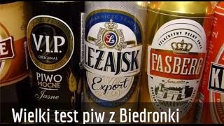 Wielki test piw z Biedronki