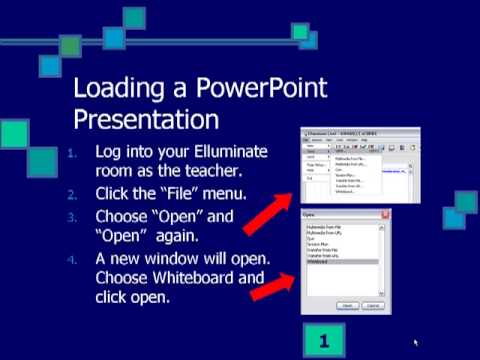 Loading a PowerPoint Presentation in Elluminate - YouTube