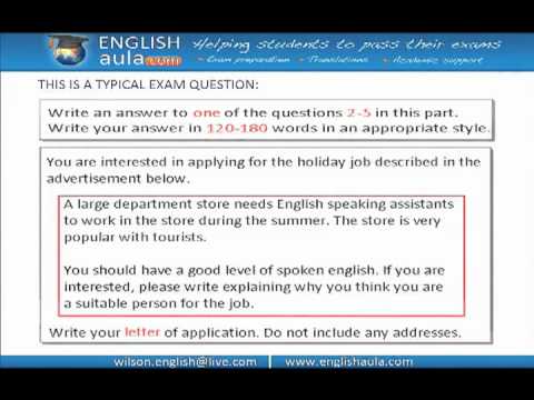 How to write an application letter youtube
