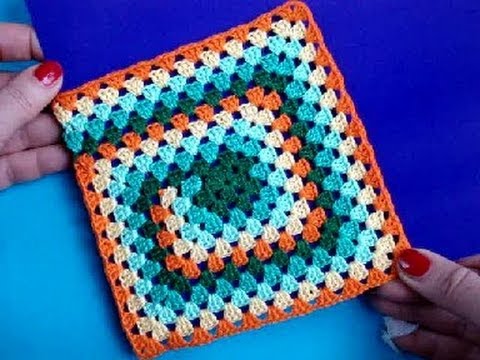 Вязать квадратный мотив крючком Вязать квадратный мотив крючком