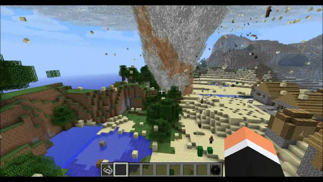 Minecraft mods #1 - Tornado mod (Minecraft 1.4.5) - YouTube