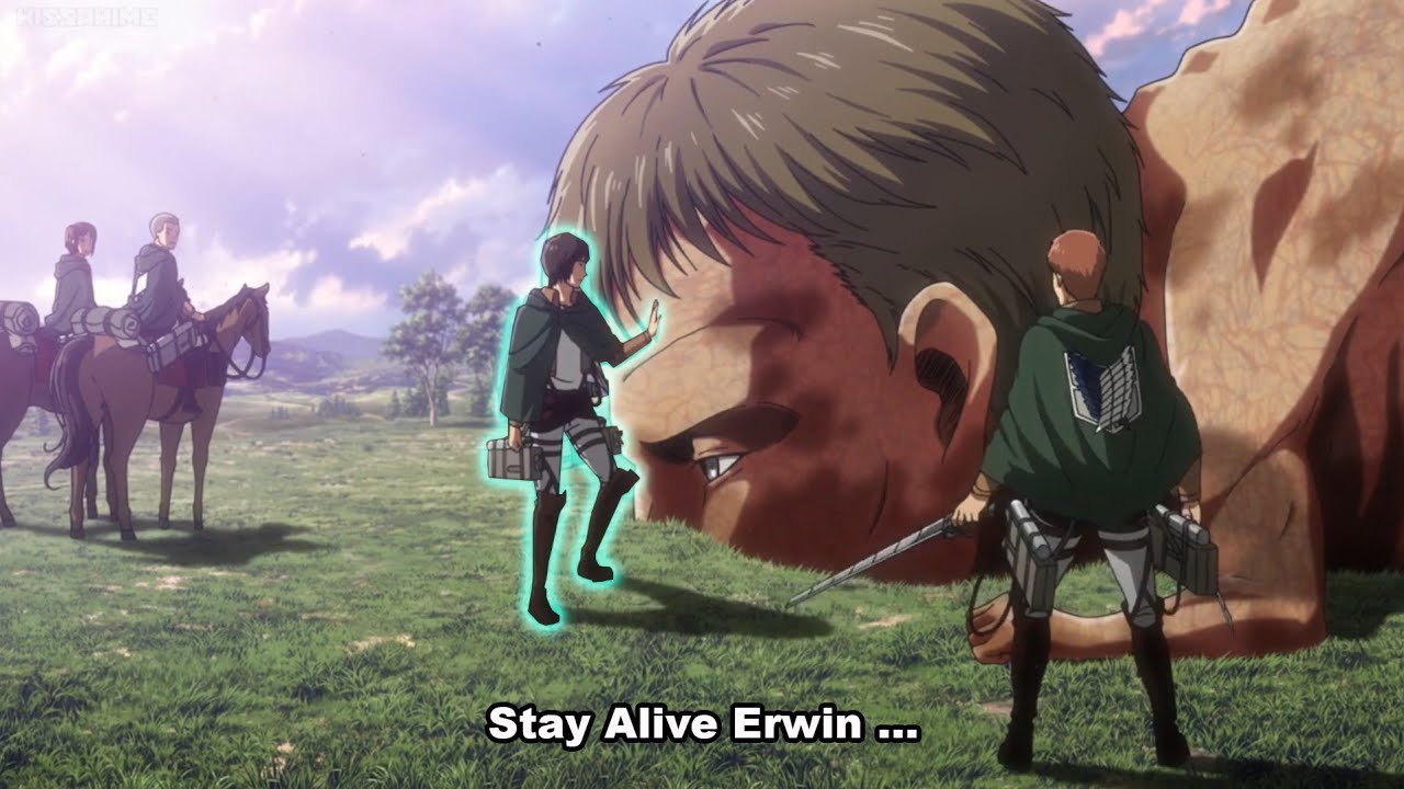 Eren Sacrifices For The Rise Of Queen Titan Scout Legion Save Eren From Nea...