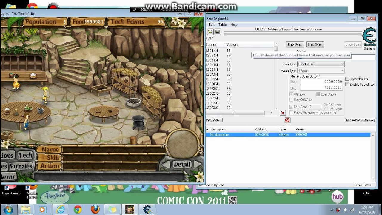 virtual villages 4 tech points and food (more) using cheat engine ...