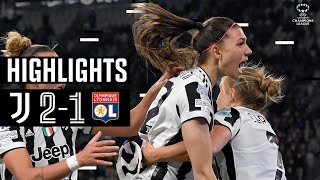 Juventus Women 2-1 Lyon Féminin | Girelli & Bonfantini Secure 1st Leg Win! | UWCL Highlights