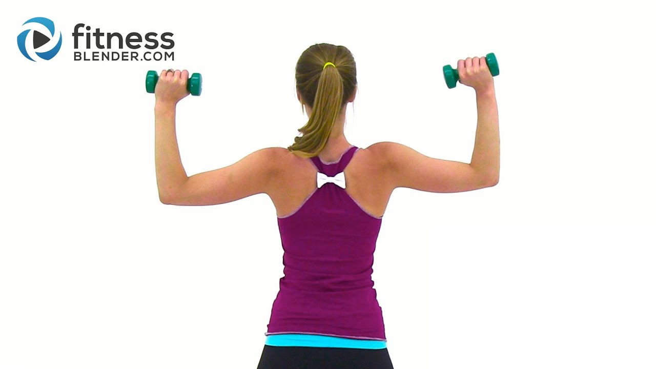 Tank Top Arms Workout - Shoulders, Arms &amp; Upper Back Workout - YouTube