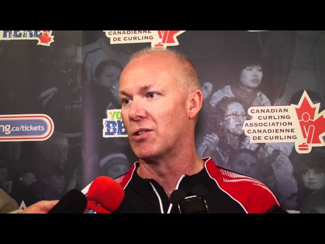 2012 Tim Hortons Brier Draw 13 Media Scrum