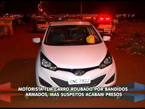 Bandidos armados roubam carro e suspeitos acabam presos