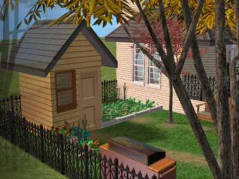 Sims 2 Tutorial - Building A Simple Garden Shed - YouTube