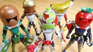 全ライダーにメロンエナジーアームズを装着！ビートライダーズがユグドラシル化！？鎧武・バロン・龍玄・斬月・グリドン・レビュー！仮面ライダー鎧武(ガイム) 斬月・真