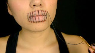 Stitched Mouth Tutorial (Halloween 2013)