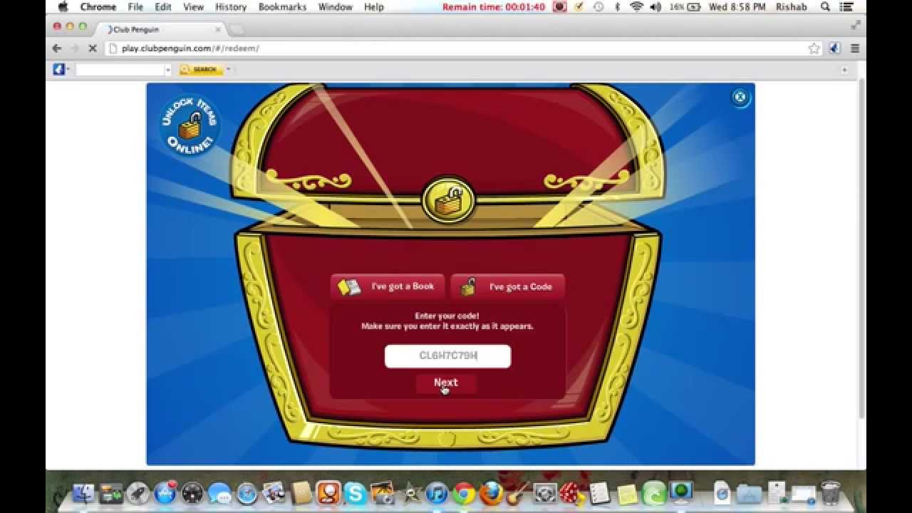 Club Penguin unlocking white puffle code - YouTube