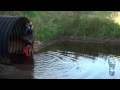 Mudding in red Nokian rubberboots