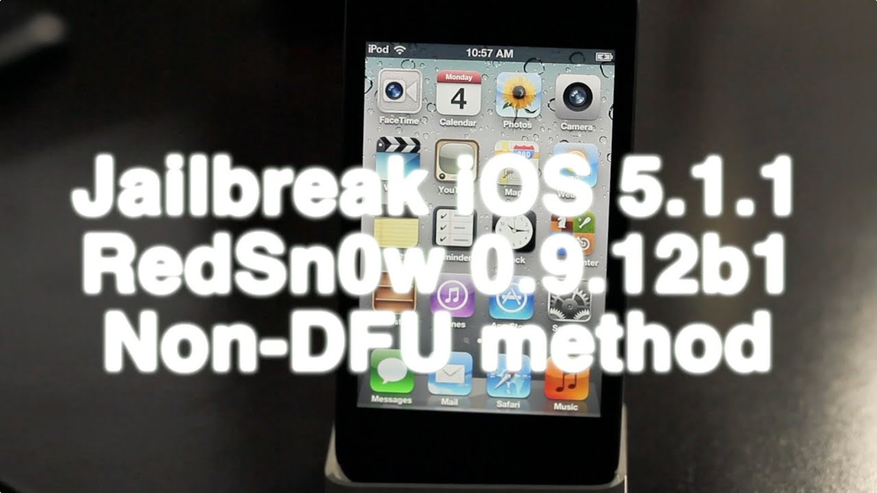 ... iOS 5.1.1 untethered w/ RedSn0w 0.9.12b1 (NO DFU MODE) - YouTube