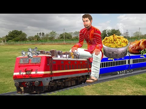 मिनी ट्रेन रेस्टोरेंट Mini Train Food Restaurant हिंदी कहानियां Hindi Kahaniya Funny Comedy Video