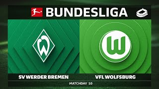 SV Werder Bremen vs. VfL Wolfsburg | Matchday 10 — Bundesliga 2025/26