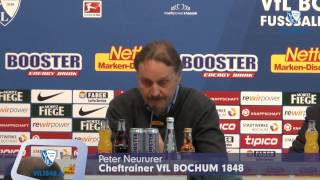 Pressekonferenz nach dem Spiel VfL Bochum 1848 - 1. FC Köln