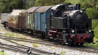 Modelleisenbahn in Spur 0 vom Bahnhof Lippstadt Nord und Neuenrade vom Spur-O-Team Ruhr-Lenne