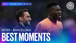 INTER vs BARCELLONA 1-0 | BEST MOMENTS | PITCHSIDE HIGHLIGHTS 👀⚫🔵??