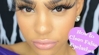 HOW TO : CLEAN FALSE EYELASHES (How I do It)