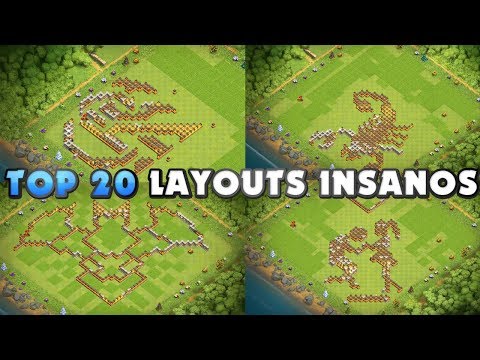 TOP 20 LAYOUTS INSANOS/ENGRAÇADOS PARA CV12 #4 (TOP 20 INSANE/FUNNY BASE DESIGN TH12 #4)