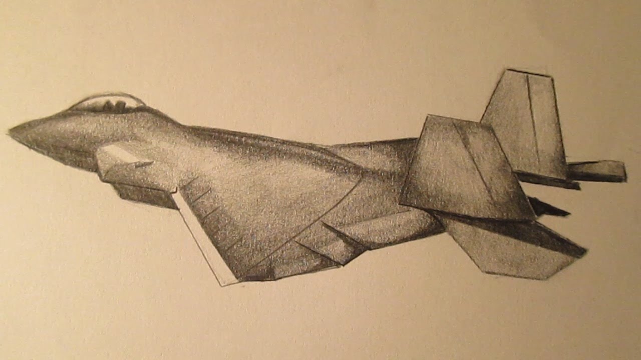 Cómo dibujar un avión fácil, aprender a dibujar un avión a lápiz paso a