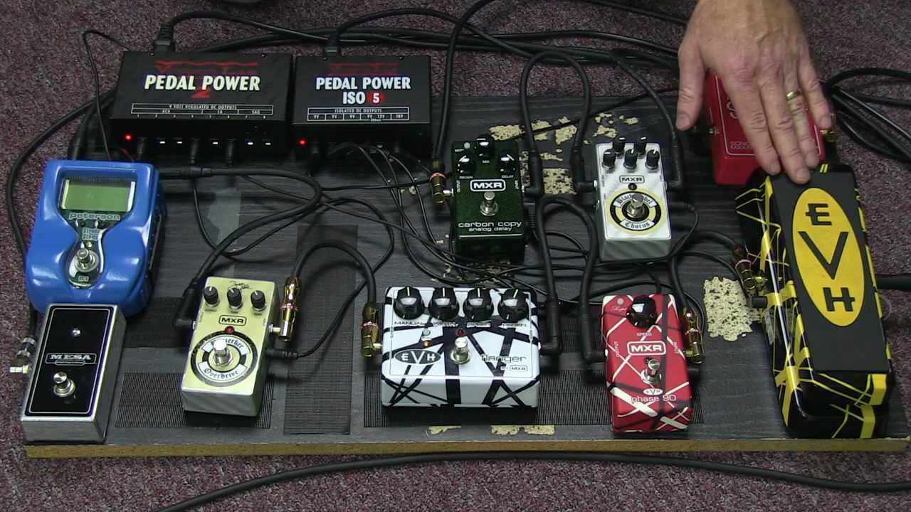 MXR Pedals Zakk Wylde Gear Eddie Vanhalen Effects Pedals YouTube