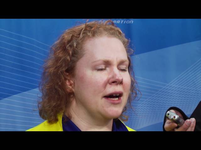 2012 Ford World Women's Curling Championship Page Playoff 1 vs 2 Media Scrum