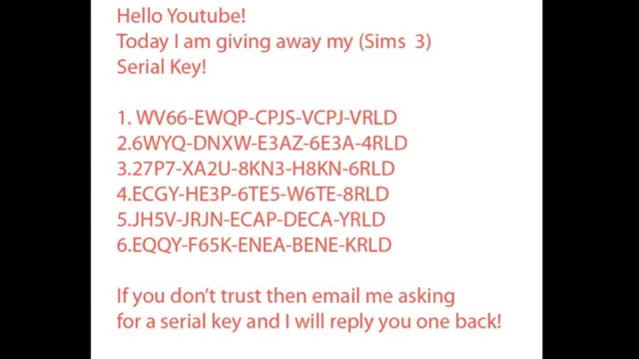 unused sims 4 serial key