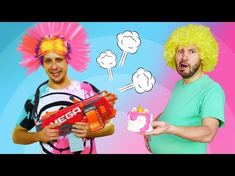 Gaming with Nerf Guns: Junk Food vs Sports - Try Not to Laugh Funny Videos