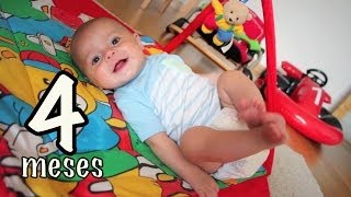 4 meses bebé - Julen ya se dá la vuelta!