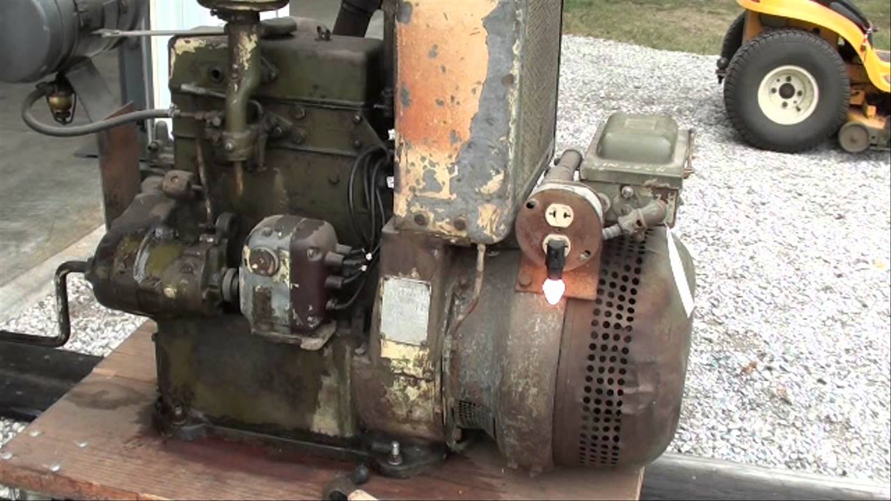 ANTIQUE NAVY KOHLER LIGHT PLANT generator tubalcain YouTube