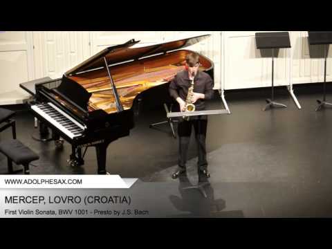 Dinant 2014 - Mercep, Lovro - First Violin Sonata, BWV 1001 - Presto by J.S. Bach