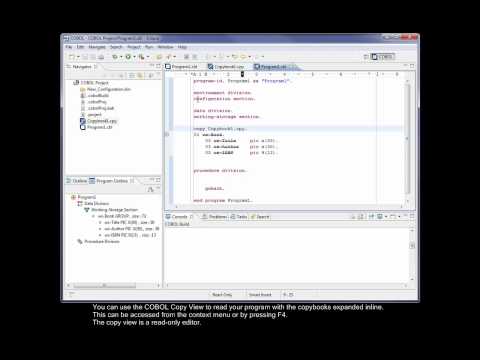 Core debug demo using Visual COBOL for Eclipse - YouTube