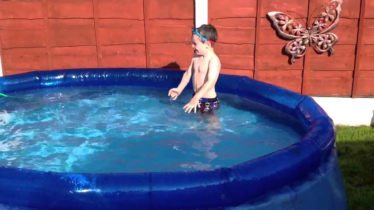 Boys in the paddling pool YouTube