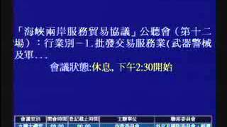 2013-12-05 「海峽兩岸服務貿易協議」公聽會（第十二場）：行業別－1.批發交