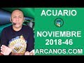 Video Horscopo Semanal ACUARIO  del 11 al 17 Noviembre 2018 (Semana 2018-46) (Lectura del Tarot)