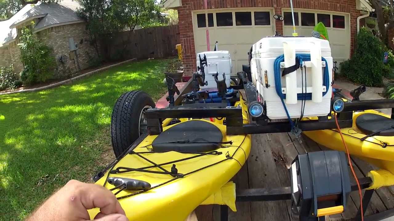 DIY Motor Kayak Catamaran with Outriggers - YouTube