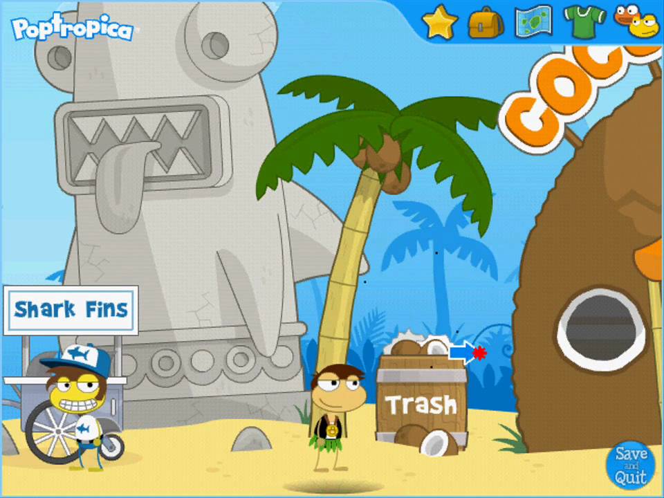 Poptropica-Shark Tooth Island - YouTube