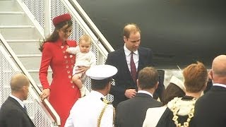 Royals arrive in New Zealand