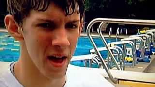 Part of my interview with some 15-year- old local swimmer and his coach from 2001