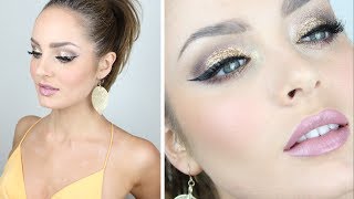 HEAVY GLAM: Glittery Holiday Eyes Makeup Tutorial!