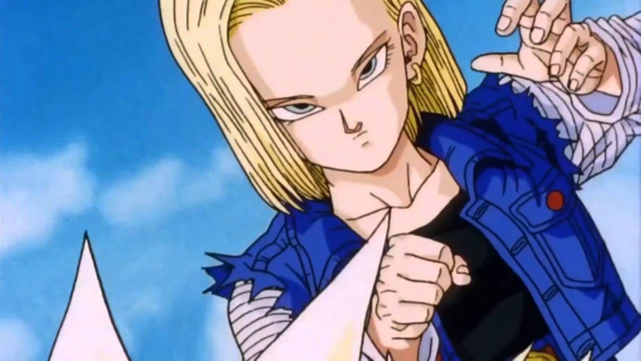 DRAGONBALL Z - ANDROID 18 AND ANDROID 17 VS GOHAN - YouTube
