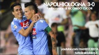 NAPOLI-BOLOGNA 3-0 - Radiocronaca di Riccardo Cucchi (25/8/2013) da Radiouno RAI