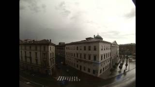 Bergamonews - Tempesta su Bergamo in Time lapse