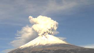 Volcán Popocatépetl video mañana 9 de julio 2013