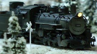 Modelleisenbahn Spur H0n3 Rocky Mountains im Winter