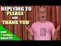 Learning English - Lesson Four (Response to 'Please'/'Thank You')