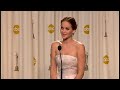 Jennifer Lawrence Wins the Best Actress Award at Oscars 2013