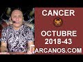 Video Horscopo Semanal CNCER  del 21 al 27 Octubre 2018 (Semana 2018-43) (Lectura del Tarot)