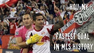 GOAL: Tim Cahilll scores fastest goal in MLS history | Houston Dynamo vs. NY Red Bulls